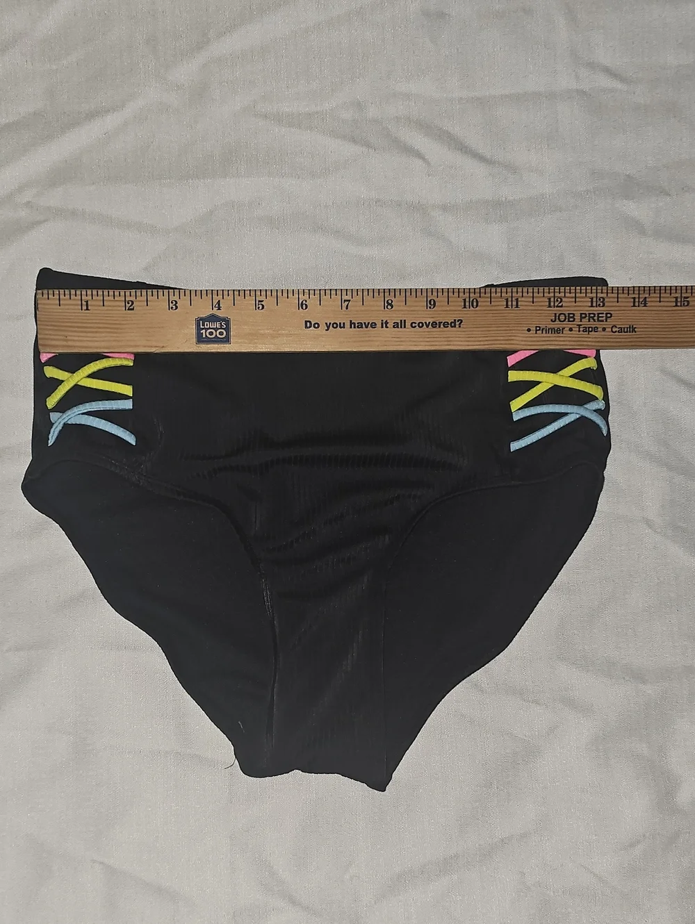 Justice Girls XL 16/18 Black Swim Bottoms Used